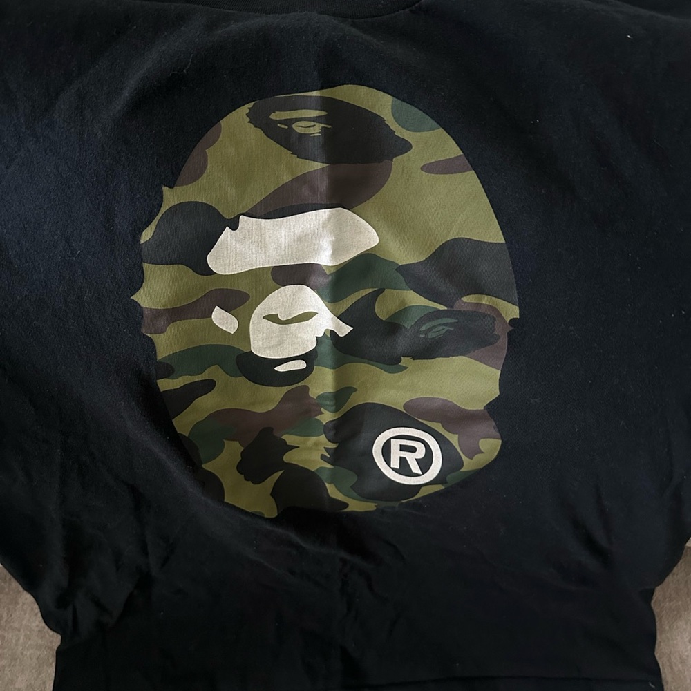 Bape Black Camo Short Sleeve Tee